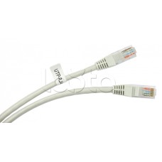 Шнур коммутационный 2xRJ-45/8P8C U/UTP кат.5е (1 м) Cabeus PC-UTP-RJ45-Cat.5e-1m