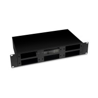 Кросс бокс оптический 19" 2U на 6 адаптерных панелей Cabeus (FO-19-6FP-BK)