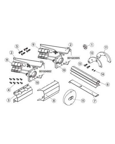 Устройство защиты стрелы при столкновении с автомобилем для стрелы Came 001G03006 в Домодедово Запчасти для шлагбаумов и автоматики Pintop.ru