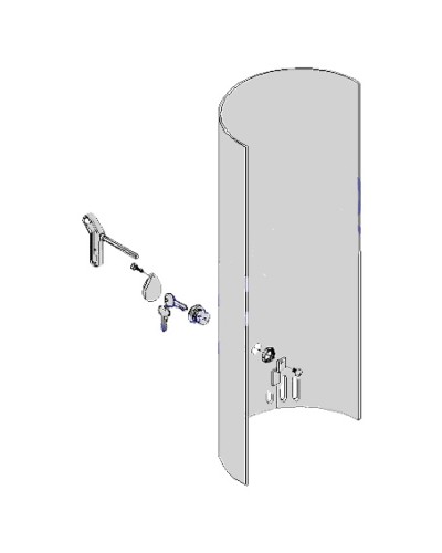 Крышка с замком разблокировки CAT-X Came 119RIX012 в Домодедово Запчасти для шлагбаумов и автоматики Pintop.ru