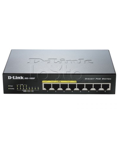Коммутатор D-Link DGS-1008P/E1A в Домодедово Коммутаторы Pintop.ru