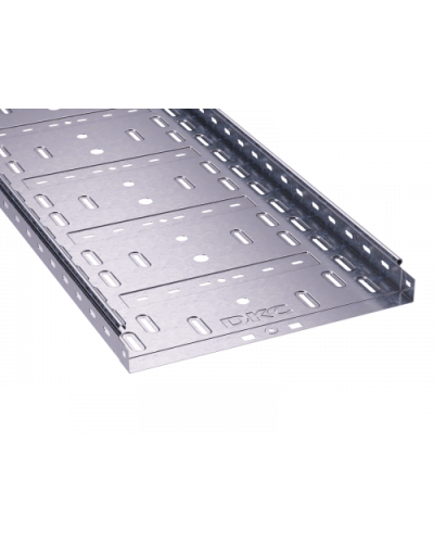 Лоток перфорированный 400х50 L3000, горячеоцинкованный DKC 35266HDZ в Домодедово Кабельные лотки Pintop.ru