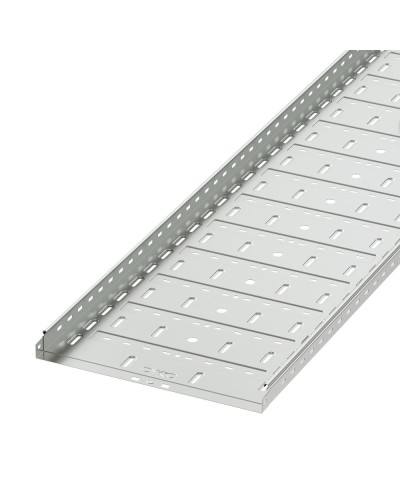 Лоток перфорированный 500х50 L3000, горячеоцинкованный DKC 35267HDZ в Домодедово Кабельные лотки Pintop.ru