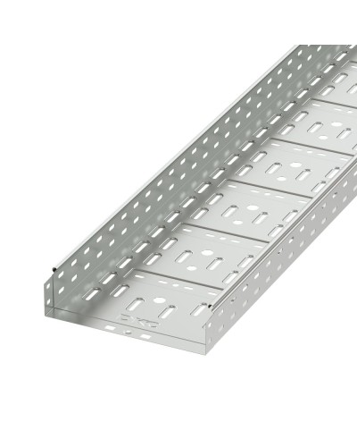 Лоток перфорированный 300х80 L2000, горячеоцинкованный DKC 35315HDZ в Домодедово Кабельные лотки Pintop.ru