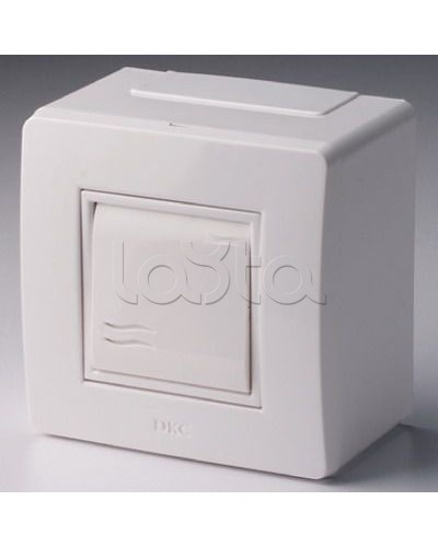Коробка в сборе с выключателем, белая DKC 10002 в Домодедово Аксессуары для кабель-канала Pintop.ru