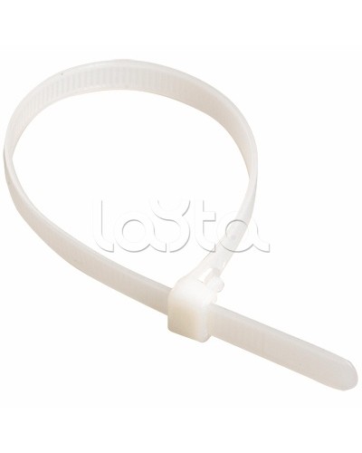 Хомут-стяжка нейлоновый, стандартный P6.6 3.6х370 белый DKC 25208 (100 шт/уп) в Домодедово Стяжки-хомуты Pintop.ru