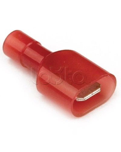 Наконечник плоский полностью изолир. (вилка) 2,5-6 кв.мм 6,3х0,8 мм (РППИ-П) DKC 2C22TP в Домодедово Крепеж Pintop.ru