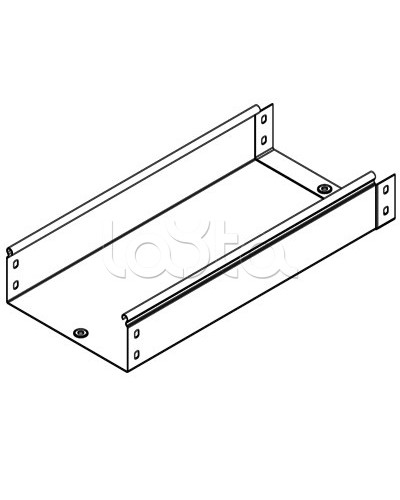 Лоток неперфорированный металлический 150х80 мм L 2000 DKC 35053 в Домодедово Кабельные лотки Pintop.ru