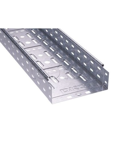 Лоток перфорированный 300х100 L3000, горячеоцинкованный DKC 35344HDZ в Домодедово Кабельные лотки Pintop.ru