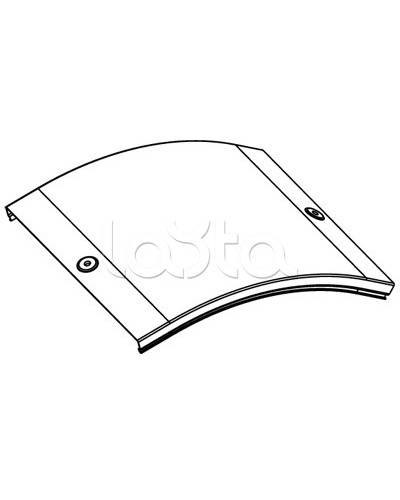 Крышка CD 45 на угол вертикальный внешн. 45° осн. 200 DKC 38264 в Домодедово Аксессуары для лотков Pintop.ru