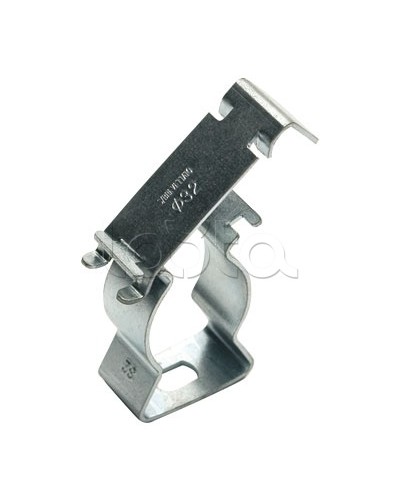 Держатель с крышкой D32, оцинкованная сталь DKC (6044-A32) в Домодедово Держатели, клипсы, скобы Pintop.ru