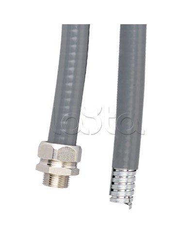 Металлорукав DN 26мм в гладкой EVA изоляции, Dвн 26,5 мм, Dнар 34,0, IP66, 25 м, цвет серый DKC 607E032 в Домодедово Крепежные изделия Pintop.ru