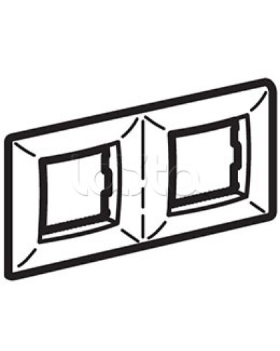 Рамка пятиместная, белый RAL 9010, 10М, BRAVA DKC (75015W) в Домодедово Аксессуары для кабель-канала Pintop.ru