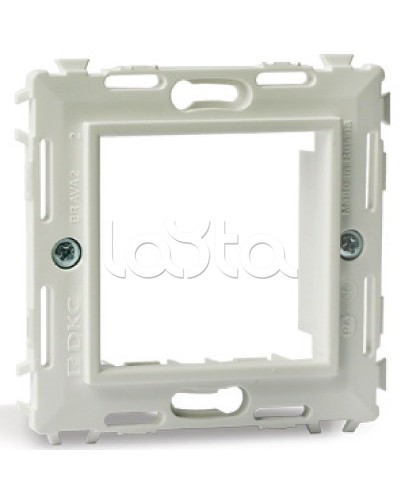 Каркас на 2 модуля (одноместный), черный RAL 9005 DKC (75020N) в Домодедово Аксессуары для кабель-канала Pintop.ru