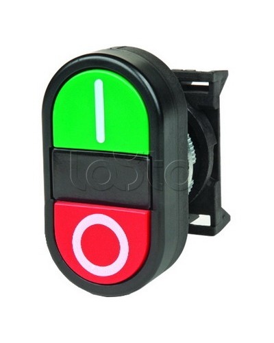 Кнопка двойная плоская, черная DKC ABFTM в Домодедово Кнопки выхода Pintop.ru