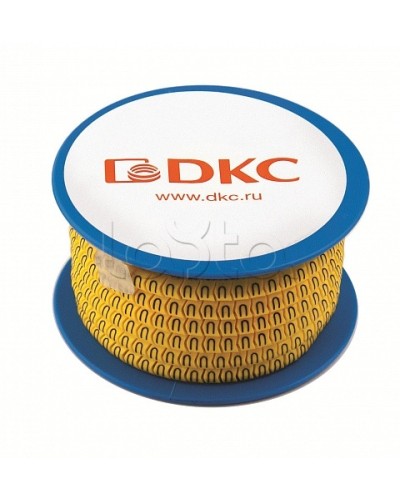 Колечко маркировочное +, 2.5-4мм. черное на желтом DKC AZO310BY в Домодедово Крепежные изделия Pintop.ru