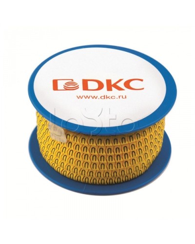 Колечко маркировочное +, 4-8мм. черное на желтом DKC AZS410BY в Домодедово Крепежные изделия Pintop.ru