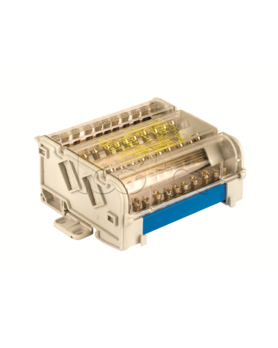 Блок распределительный на DIN рейку 2р 125А, 7х6мм 2х7,5мм 2x9мм DKC BD125112 в Домодедово Аксессуары для лотков Pintop.ru