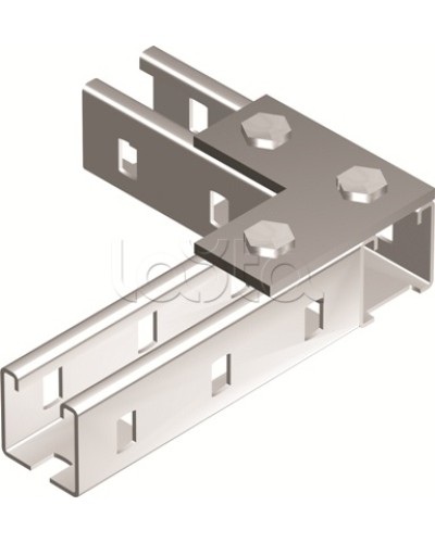 Пластина соединительная L-обр., длина 90х90 мм, 3отв., горячеоцинкованная DKC BMD1021HDZ в Домодедово Крепежные изделия Pintop.ru