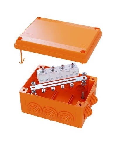 Коробка распределительная IP56, пластиковая с кабельными вводами и клеммниками 150х110х70мм DKC FSK21410 в Домодедово Распределительные коробки Pintop.ru