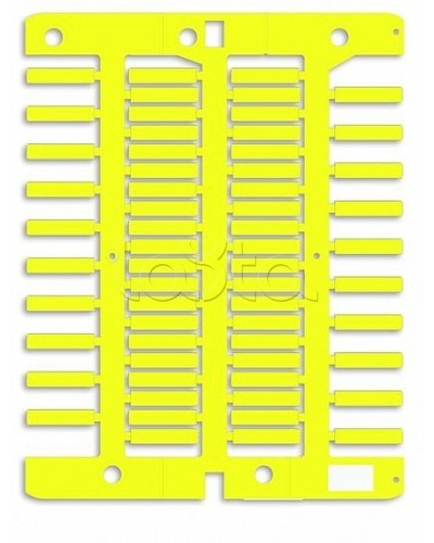 Маркировка для провода, жесткая, для трубочек. 4х18мм. Желтая DKC NUT18Y в Домодедово Крепежные изделия Pintop.ru