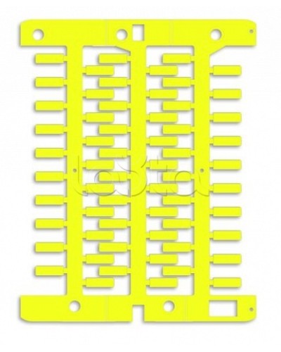 Маркировка для провода, жесткая, для трубочек. 4х23мм. Желтая DKC NUT23Y в Домодедово Крепежные изделия Pintop.ru