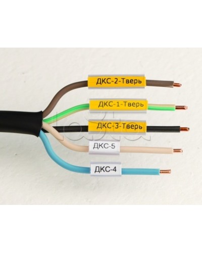 Маркировка для провода, гибкая, для трубочек. 4х10мм. Белая DKC NUTFL10 в Домодедово Крепежные изделия Pintop.ru