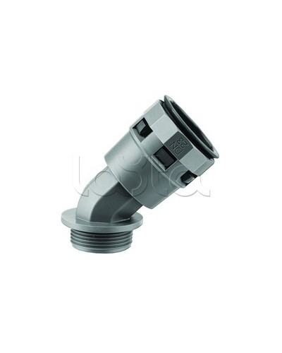 Муфта 45 грд. труба-коробка DN 29 мм, М32х1,5, полиамид, цвет черный DKC PAL29M32N в Домодедово Повороты, муфты, тройники Pintop.ru