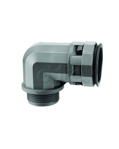 Муфта 90 грд. труба-коробка DN 12 мм, М20х1,5, полиамид, цвет черный DKC PAN12M20N в Домодедово Повороты, муфты, тройники Pintop.ru