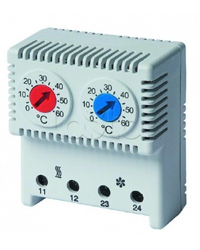 Термостат сдвоенный DKC (R5THRV13) в Домодедово Аксессуары для стоек и шкафов Pintop.ru