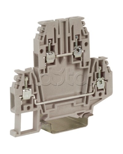 Зажим клеммный проходной 2.5 кв.мм DKC ZDB100GR в Домодедово Клеммные колодки Pintop.ru