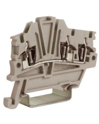 Зажим 1,5 кв.мм серый 1 ввод/2 вывода DKC ZHM410GR в Домодедово Держатели, клипсы, скобы Pintop.ru