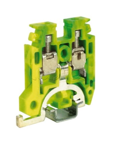 Зажим для заземления желт.зелен 2,5 кв.мм DKC ZTR110 в Домодедово Крепежные изделия Pintop.ru