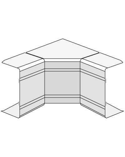 Угол внутренний изменяемый (70-120°) NIAV 25x30 мм DKC 01721 в Домодедово Аксессуары для кабель-канала Pintop.ru
