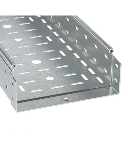 Лоток перфорированный 200х80 L3000 толщ.1,0 мм, горячеоцинкованный DKC (3530410HDZ) в Домодедово Кабельные лотки Pintop.ru