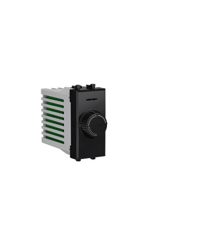 Диммер поворотный Черный квадрат, Avanti, 16A, 1 мод. DKC 4402131 в Домодедово Аксессуары для стоек и шкафов Pintop.ru