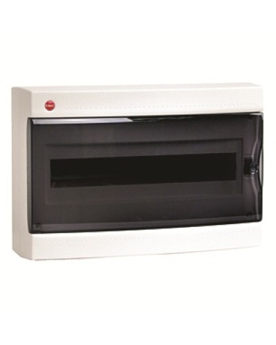 Щиток настенный-18з проз/дв IP40 бел +2 клем.бл ДКС 84918 в Домодедово Боксы для автоматов Pintop.ru