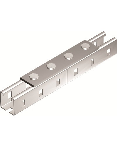 Пластина соединительная, длина 190 мм, 4отв., горячеоцинкованная DKC (BMD1012HDZ) в Домодедово Аксессуары для лотков Pintop.ru