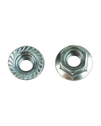 Гайка с насечкой, препятствующей откручиванию М8 HDZ DKC (CM100800HDZ) в Домодедово Крепеж Pintop.ru