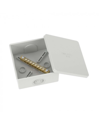 Коробка уравнивания потенциалов, 8 зажимов, 6 вводов д.20мм, 80х80х40мм, IP44 DKC (NE3108) в Домодедово Распределительные коробки Pintop.ru