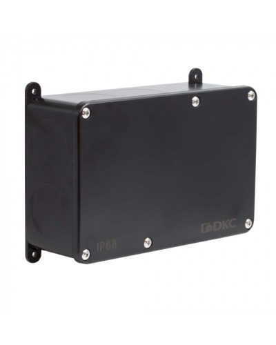 Коробка индустриальная 203х128х69 мм, IP68 с гладкими стенками, черная DKC P68M4017 в Домодедово Распределительные коробки Pintop.ru