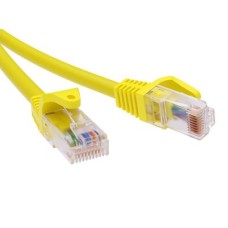 Патч-корд неэкранированный CAT5E U/UTP 4х2, LSZH, желтый, 5м DKC RN5EUU4550YL