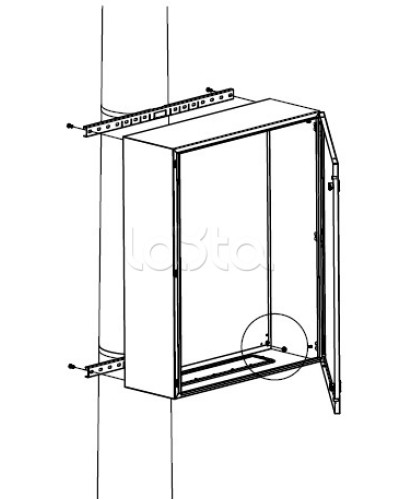 Комплект крепления шкафов DKC (R5FB300) в Домодедово Полки для шкафов и стоек Pintop.ru