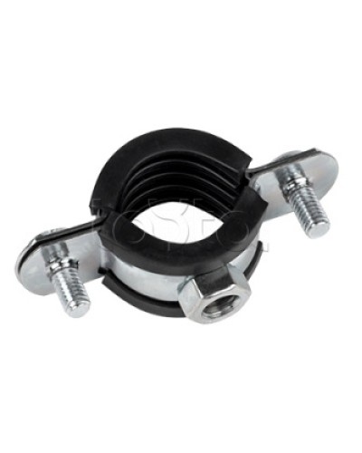 Хомут стальной 1 1/2 (47-52 мм), с уплотнителем EKF (hsu1112) в Домодедово Крепежные изделия Pintop.ru