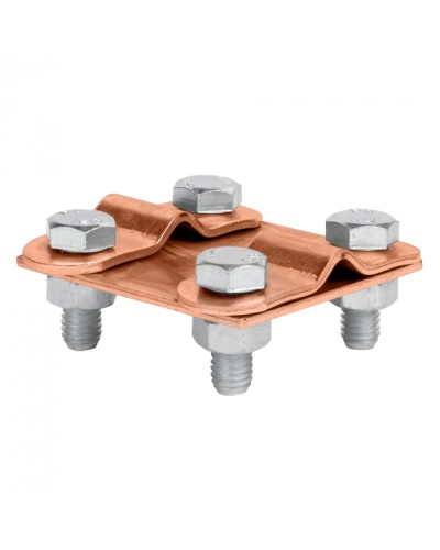 Зажим контрольный прут-прут (пластина 57x57мм) Cu EKF PROxima (lp-55611-cu) в Домодедово Электротехническое оборудование Pintop.ru