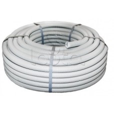 Труба гофр. ПВХ тяжелая с протяжкой d25 мм (75 м) серая EKF-Plast (tg-z-25-t)