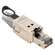 Коннектор TERACOM PRO полевой заделки RJ-45 (8P8C) экран. STP для кабеля Cat.6A EKF (TRP-PLUG-6ASTP-FST)