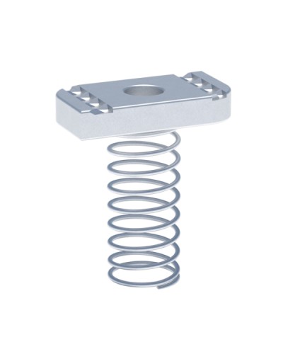 STRUT-гайка (канальная) М10 с длинной пружиной EKF (stgdpM10) в Домодедово Крепеж Pintop.ru