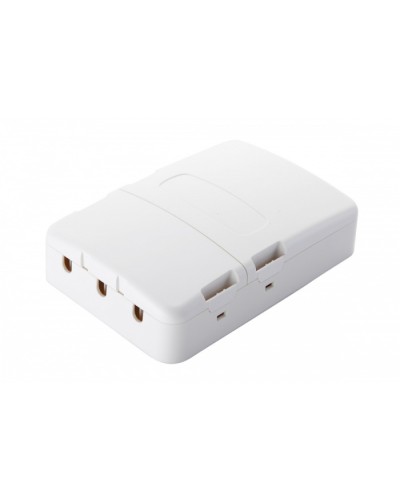 Настенная коробка 3-портовая, 2 секции, белый Eurolan (12B-13-33WT) в Домодедово Розетки компьютерные и телефонные Pintop.ru