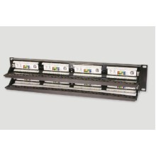 Патч-панель 19", 2U, 48xRJ45 категория 6 Eurolan (27B-U6-48BL)